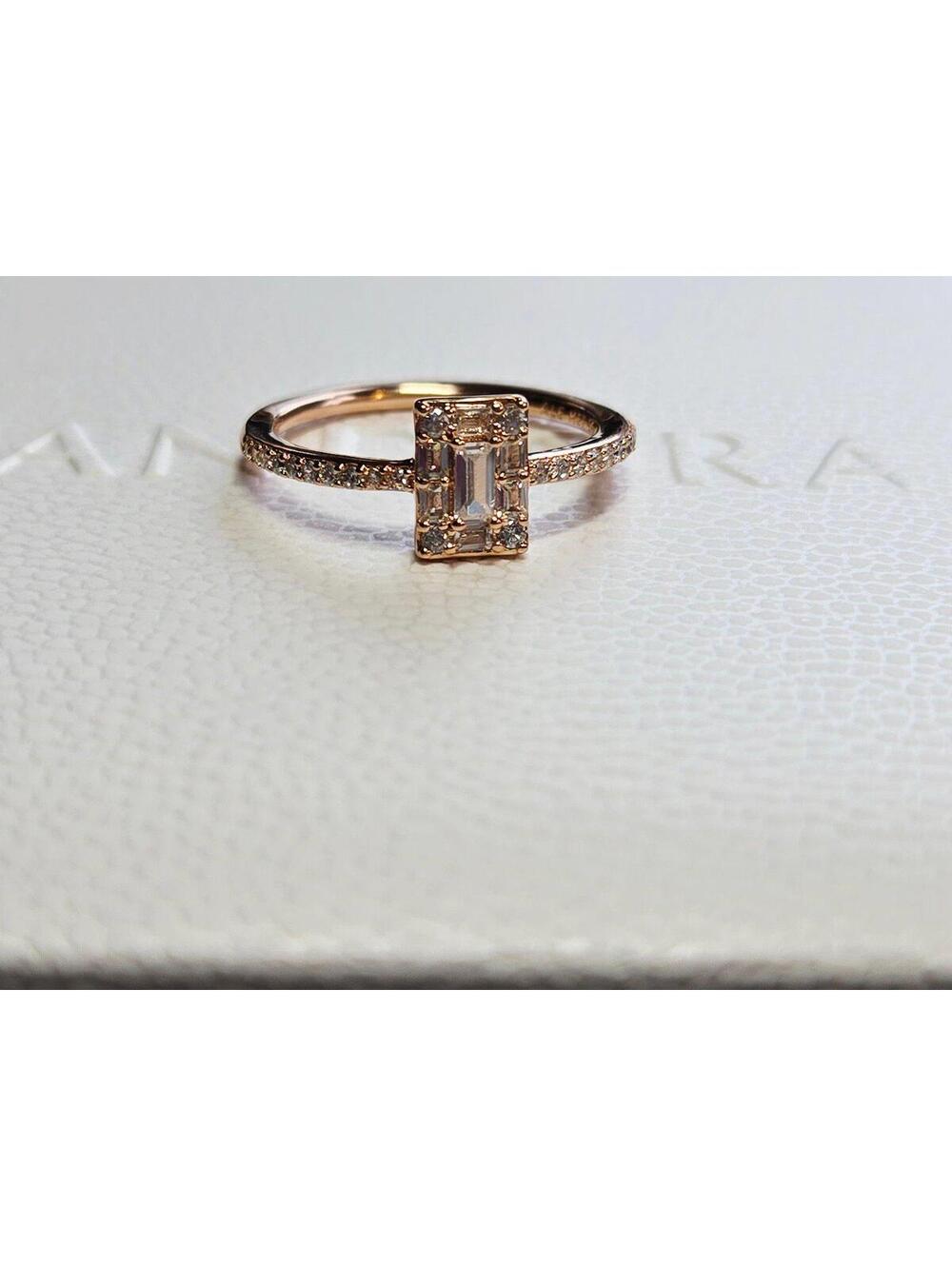 Pandora  ale met cubic zirconia ring rose gold